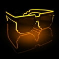 thumbnail image 2 of Fête d'Halloween 9 Fêtes d'Halloween 9 Fêtes d'Halloween 9 Fêtes Sans Fil LED Lumineuses Lunettes de Soleil Néon Rave, Lunettes DJ Lumineuses avec 4 Modes, 2 of 4