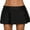 Black, variant on Asoul Women's Mid Length Navy Solid Swim Skirt, Swimwear Bottoms, Size M