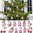 thumbnail image 1 of 24pcs Christmas Wooden Gnome Decorations Hanging Decorations Christmas Hanging Decorations, 1 of 9