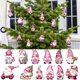 thumbnail image 1 of 24pcs Christmas Wooden Gnome Decorations Hanging Decorations Christmas Hanging Decorations, 1 of 9