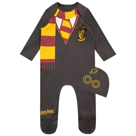 Harry Potter Baby Footie and Hat Set Sizes 0 - 18 M