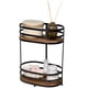 thumbnail image 1 of Estante Organizador De Baño Mueble Almacenamiento Para Baño 2 Niveles Metalico Negro Madera Acacia, 1 of 9