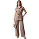 thumbnail image 1 of Conjunto 2 Piezas, Blusa Estilizada con Cinturón y Pantalón Fluido, Outfit Moderno y Sofisticado para Mujer, 1 of 5
