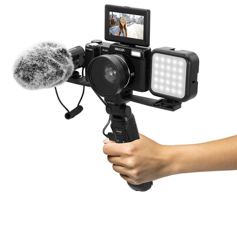 Minolta MND60V 64MP 4K Ultra HD Handheld Camcorder, Digital