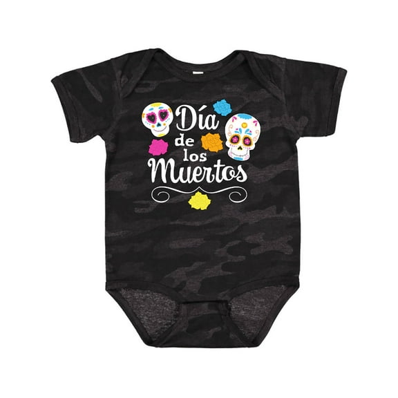 Inktastic DÃÂa De Los Muertos Sugar Skulls Boys or Girls Baby Bodysuit