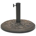 thumbnail image 2 of vidaXL Base de Parasol en Résine Ronde Bronze 9 kg, 2 of 5
