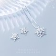 thumbnail image 3 of Collier et Boucles d'Oreilles Micro Incrustés de Flocon de Neige Bijoux pour Femmes Ensemble de Bijoux pour Femmes Ensemble de Bijoux de Bal pour Femmes Organisateur de Valise de Bijoux Formelle avec Roues Ensemble de Bijoux de Perles pour Filles Ensemble de Bijoux pour, 3 of 4