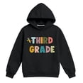 thumbnail image 4 of Trendfront Girls Third Grade Graphic Sweatshirts Long Sleeve Pullover Hoodie Colorful Letter Print School Theme Casual Classroom Outfit Tops, 4 of 4