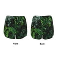 thumbnail image 4 of Disketp Lush Foliage Green Plant Print Women's Shorts Workout Shorts for Athletic Gym Running Shorts with Phone Pockets Large, 4 of 8