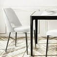 thumbnail image 6 of Kithkasa Modern Velvet Dining Chairs for Kitchen,Metal Legs,Set of 2,Beige, 6 of 9