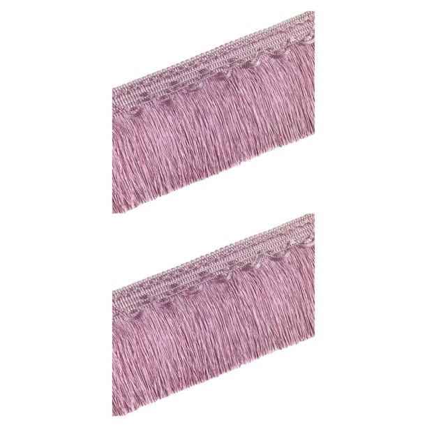 Injueey La decoración de la cortina con borlas de flecos elegantes, el poliéster es duradero, cinta de encaje DIY, borlas de seda Caucho violeta catorce 2Conjunto