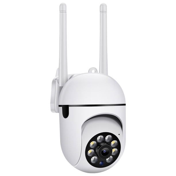 Cámara web Sistema de cámara WiFi inteligente de 1080P, cámara de monitor inalámbrica, visión nocturna giratoria de 360 °, aplicación de conversación bidireccional, cámara inalámbrica de control remo Andoer-2 Cámara web