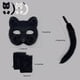 thumbnail image 4 of Máscara de Halloween Qarigey Therian Noble Negro, 4 of 6