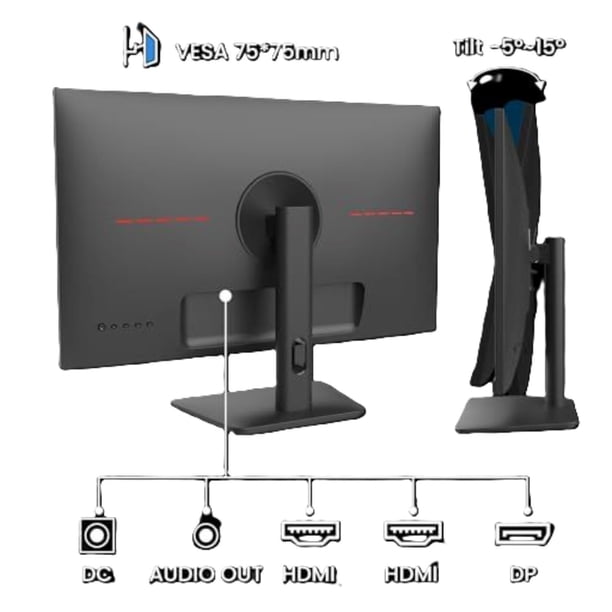 Sansui ES-G24X5 24-inch Gaming Monitor, Full HD 1080P Resolution