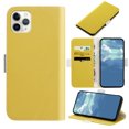thumbnail image 1 of Allytech for iPhone 11 Pro Wallet Case,Candy Color Leather Magnetic Flip Cover with Kickstand Card Slots,Shockproof Phone Case,Yellow, 1 of 10