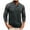 Dark Gray, variant on Mens Patchwork Henley Shirt Casual Button Color Block Long Sleeve Pullover Slim Stretch Polo Shirts