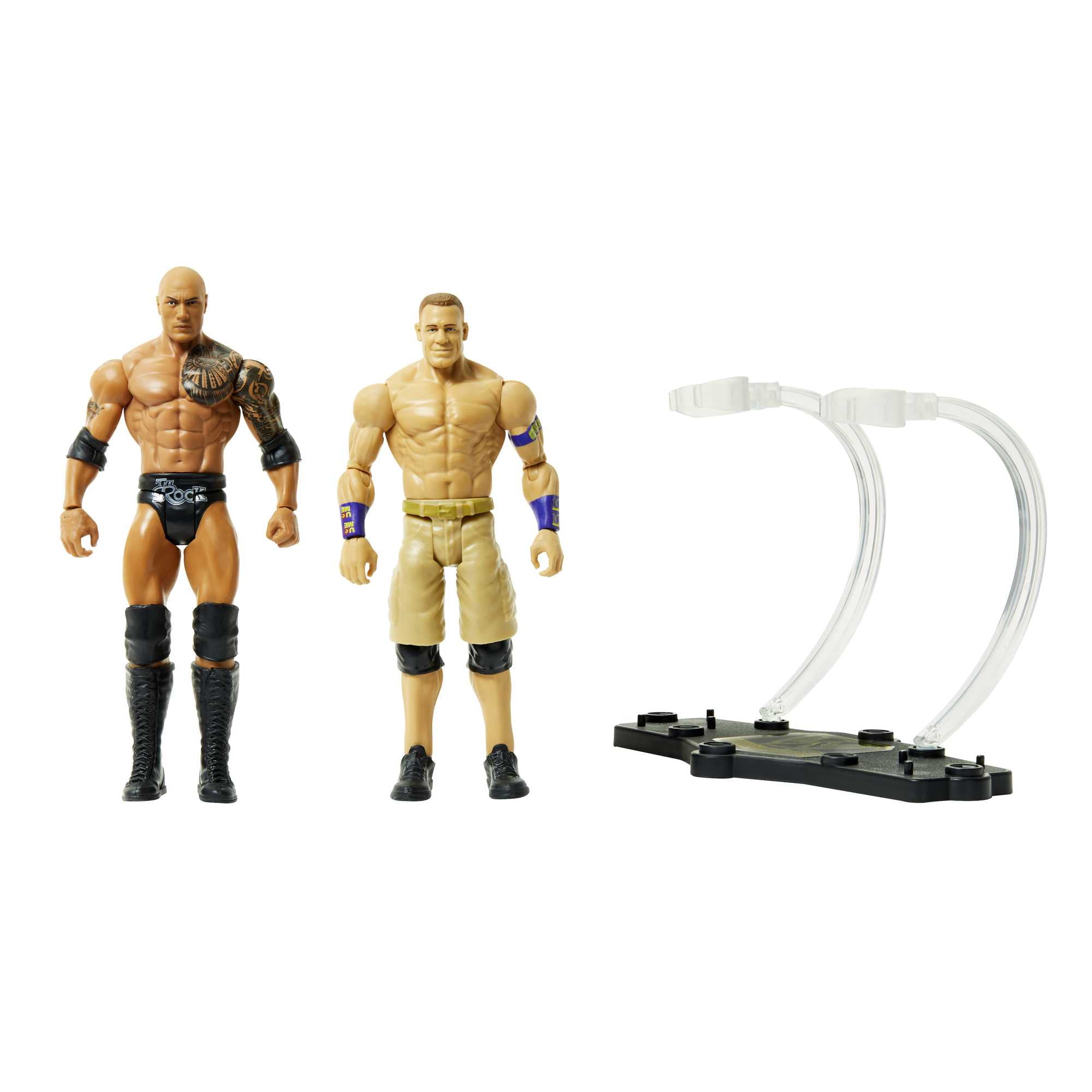 WWE Toy Set - The Rock vs John Cena Championship Showdown
