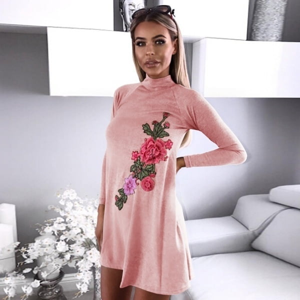 turtleneck maternity gown