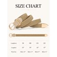 thumbnail image 4 of Timarkment 2Pcs Belts for Women Black and Khaki Belt Stretch Braided Womens Belts for Jeans Dresses, 4 of 6