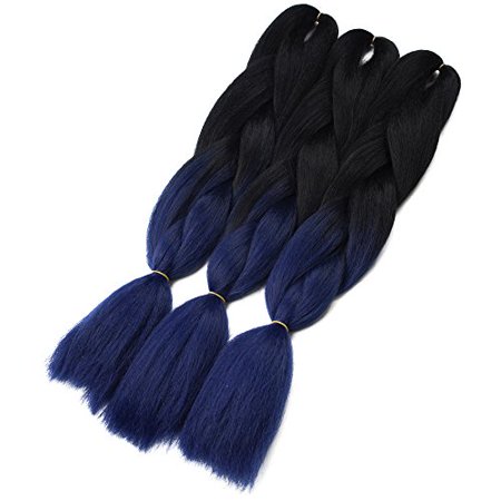 Synthetic Yaki Straight Ombre Jumbo Braiding Hair Extensions High