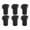 Black 20mm, variant on simhoa 6x Bench Dogs Clamp Workbench Peg Brake Stop Clamp Table Brake Woodworking Stop for Flat Tensioning T Track Dog Hole Clamping Black 20mm