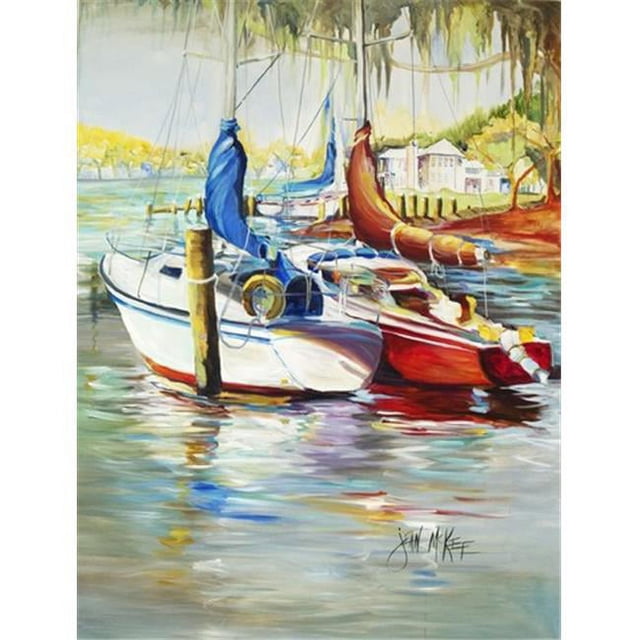 Carolines Treasures JMK1161GF Ecor Rouge Sailboat Flag Garden Size