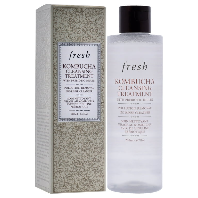 【新品.未開封】KOMBUCHA CLEANSE 2本入り Fresh Kombucha 2-in-1 Detox Face Wash, No-Rinse Cleanser and