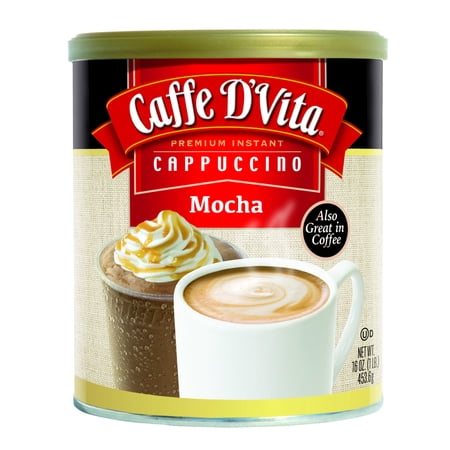 Caffe D'Vita Premium Instant Mocha Cappuccino, 16 oz