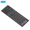 thumbnail image 3 of Unique Bargains Japanese Keyboard Stickers Universal Keyboard Cover Frosted, Black Background White Lettering 6 Pack, 3 of 5
