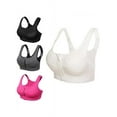 thumbnail image 2 of Women Sport Bra Padded Seamless Front Zip Yoga Gym Fitness Workout Running Vest, 2 of 3