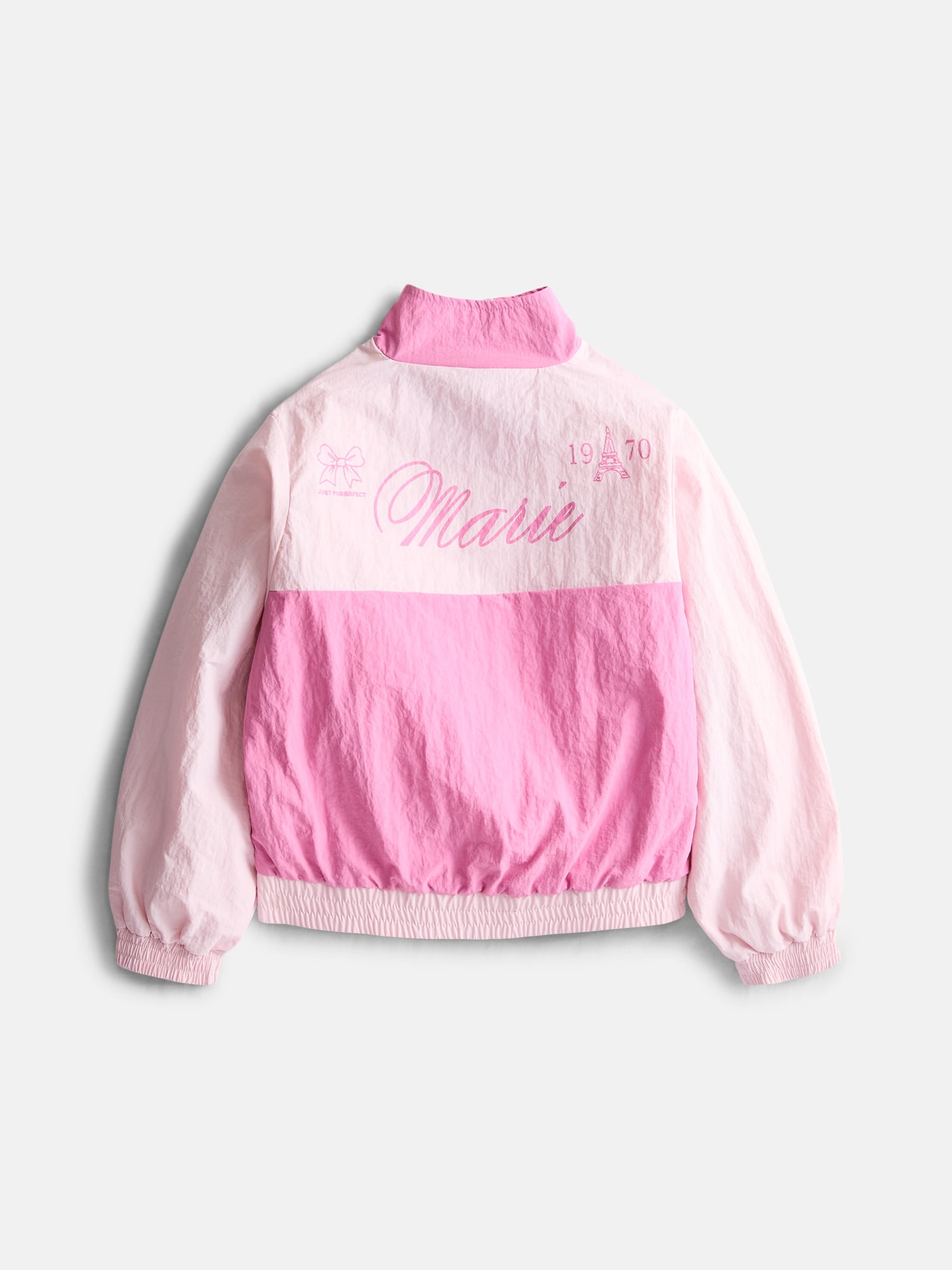 Marie Aristocats Girls Full Zip Windbreaker Jacket, Sizes 4-12