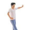 thumbnail image 3 of MERIGLARE 1:64 S Scale Model Tiny Man Figure Dolls Scenery Table Accessory White Shirt, 3 of 7