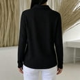 thumbnail image 6 of NominalSnug Sweatshirts for Women Long Sleeve Shirts V Neck Collared Loose Fit Pullover Tops, 6 of 8
