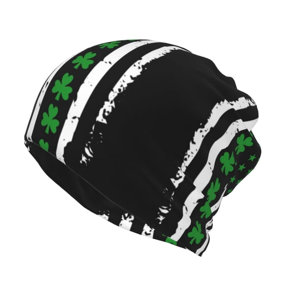 Multifunction Beanie Hat St. Patrick'S Day Irish America Flag Beanie Hat Scarf Stretch Skull Cap For Women Men
