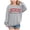 Gray, variant on Staki Girls Shirts Long Sleeve Tshirt Crewneck Sweatshirt Casual Tops Basic Tee(Red,4Y)