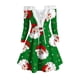 thumbnail image 4 of Vestidos para mujer Vestidos de otoño Casual Estampado de Navidad Manga larga Fuera del hombro Vestido a la rodilla para fiesta Mini vestido Odeerbi  ODB-5, 4 of 5