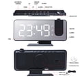thumbnail image 2 of Relojes de escritorio digitales con proyector giratorio de 180° para estudiantes oficinista, 2 of 7