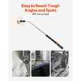thumbnail image 2 of KFFKFF Hydration Stick, 36-Inch Extended Robust Horticulture Hose Stick with 8 Spray Modes & 180° Pivoting Head, Extended Hose Sprayer with Thumb Control On/Off, Perfect for Suspended Planters, 2 of 9