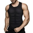 thumbnail image 3 of Hinvhai Mens Body Shaper Gynecomastia Compression Shirt Tummy Control Tank Top Shapewear Undershirt Slimming Vest Black XXL(XXL), 3 of 6