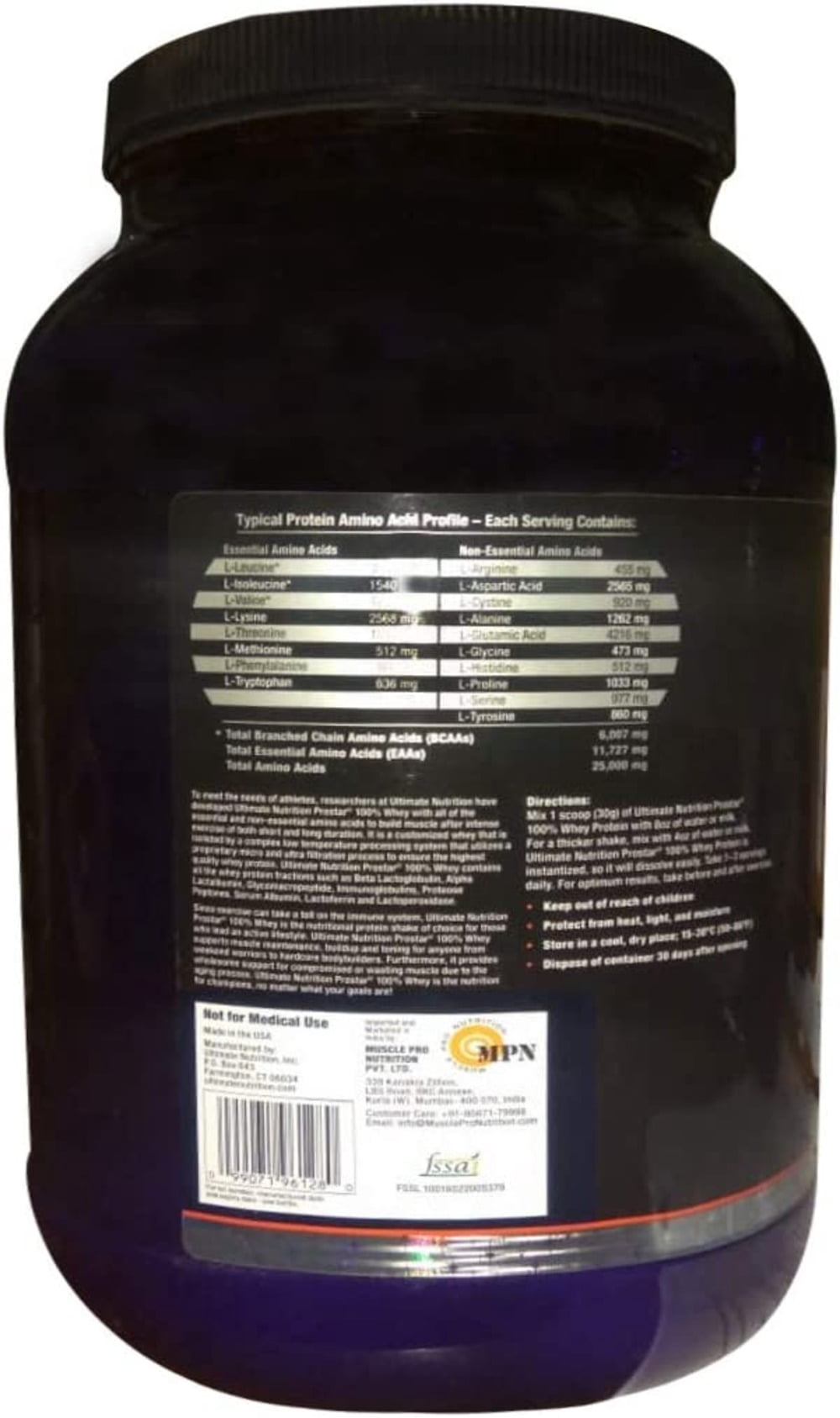 Ultimate Nutrition Prostar 100% Whey Protein Powder - Low Carb, Cookies N Cream, 2 lb