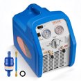 thumbnail image 1 of VEVOR Machine Portable de Récupération de Réfrigérant, 3/4 HP 120V 60Hz Machine de Récupération à Cylindre Simple pour Réfrigérant Liquide à Vapeur, Unité de Recyclage 1750 Tr/min CVC, 1 of 9