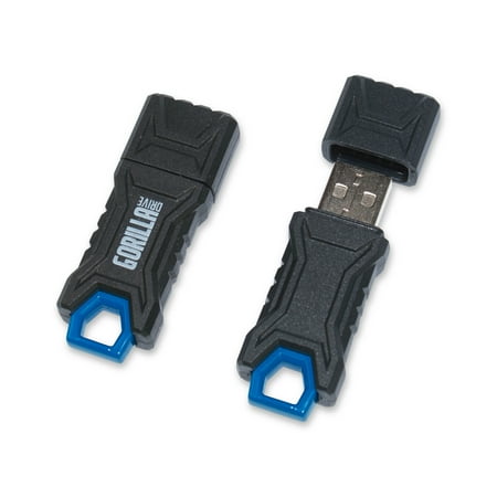 Ep Memory 16gb Gorilladrive Usb 2.0 Flash Drive - 16 Gb - Black - Rugged Design, Pressure Resistant, Impact Resistant, Heat Resistant, Water Resistant (ep-gdusb-16gb) Ep Memory 16gb Gorilladrive Usb 2.0 Flash Drive - 16 Gb - Black - Rugged Design, Pressure Resistant, Impact Resistant, Heat Resistant, Water Resistant (ep-gdusb-16gb)