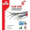 thumbnail image 4 of Cable Ethernet AiCat Cat6 de 152 m, 23 AWG, 10 Gbps, UTP, azul, 4 of 8