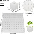 thumbnail image 4 of Hydroponic sponge plant growth capsules plant cultivating sponge soilless cultivating pod square seedling sponges, 4 of 5