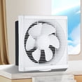 thumbnail image 3 of Ventiladores de ventana con escape Ventilador de escape de ventana de baño de 8 pulgadas, Ventilador de ventana de ático vertical Doble dirección Fuerte, 3 of 5