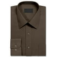 thumbnail image 2 of Men's Dress Shirt Long Sleeve Regular Fit Button Up Pocket Solid Standard Cuff Olive, 2 of 2