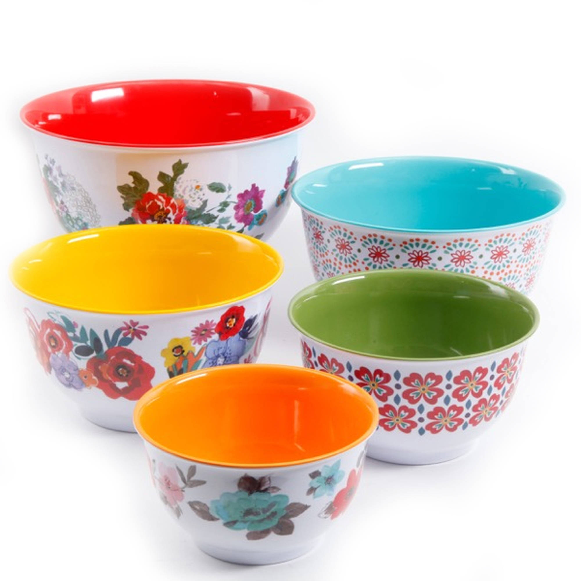 The Pioneer Woman Country Garden Melamine Mixing Bowl Set, 10-Piece Set - image 2 of 7