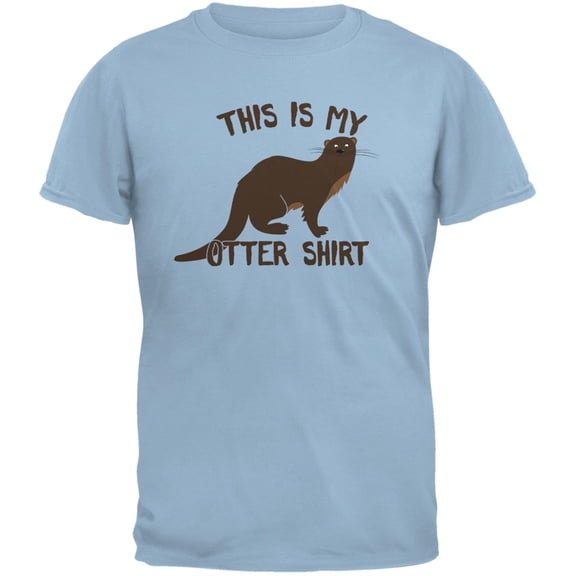 This Is My Otter Shirt Light Blue Adult T-Shirt - 2X-Large