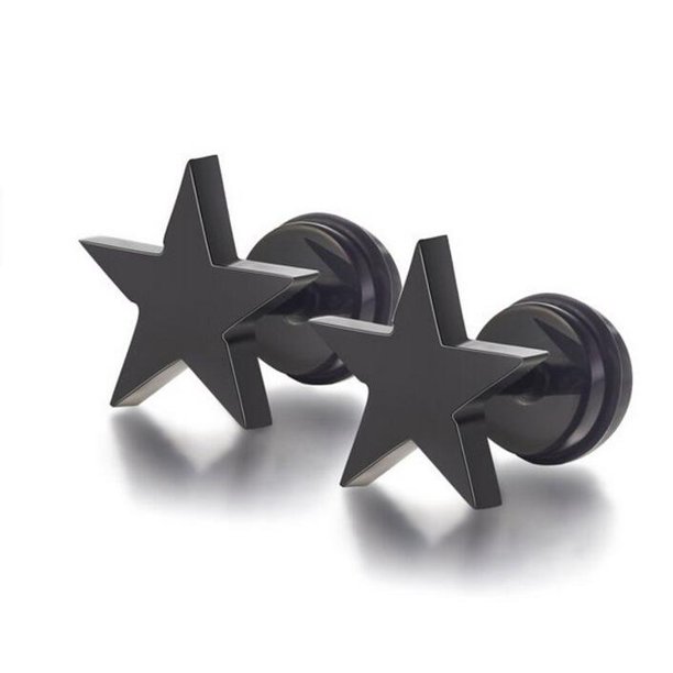 de Oreja de Acero Inoxidable Unisex Barbell Star Falso Tapón Pendientes Sunnimix Pendientes de perlas