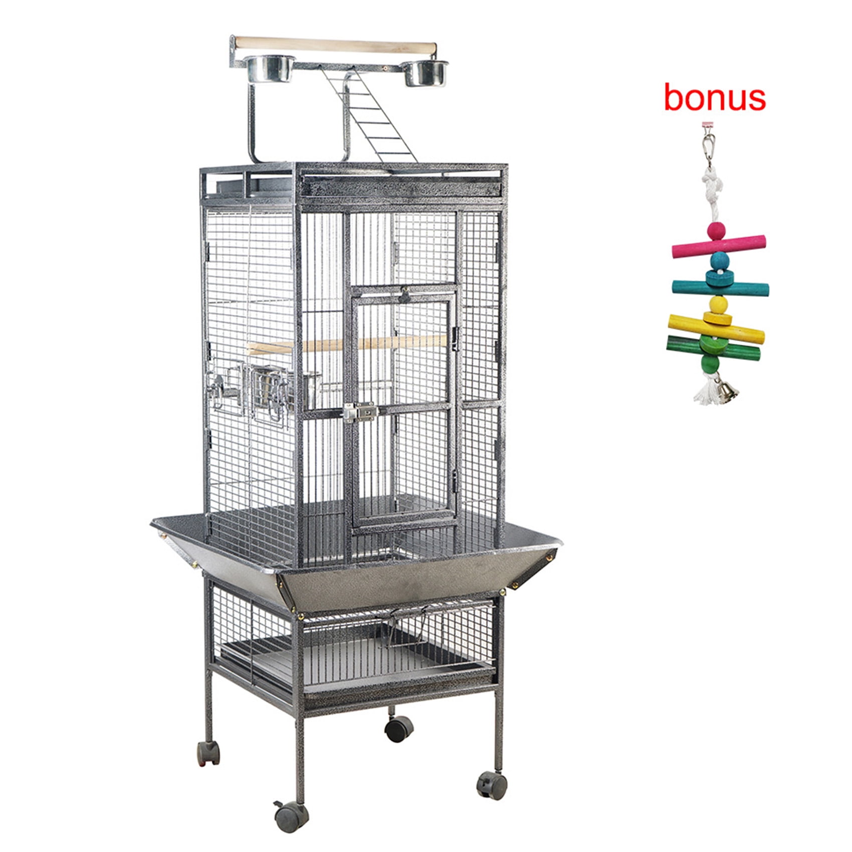 18"x18" Quality Parror cage Parrot Macaw Canary Finch Breeding cage Metal Cage 